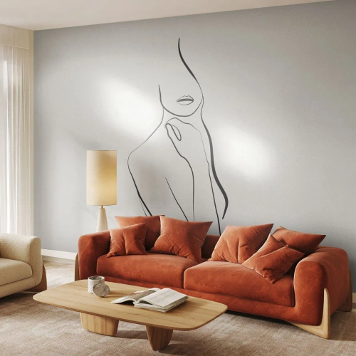 Self-Adhesive Photo Wallpaper Deluxe Sticker - Wave of Melancholy - Abstraction, Woman's Body, Graphics - 250x175 cm