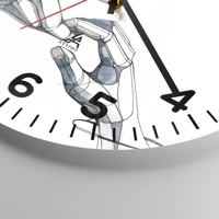 Clock face with numbers