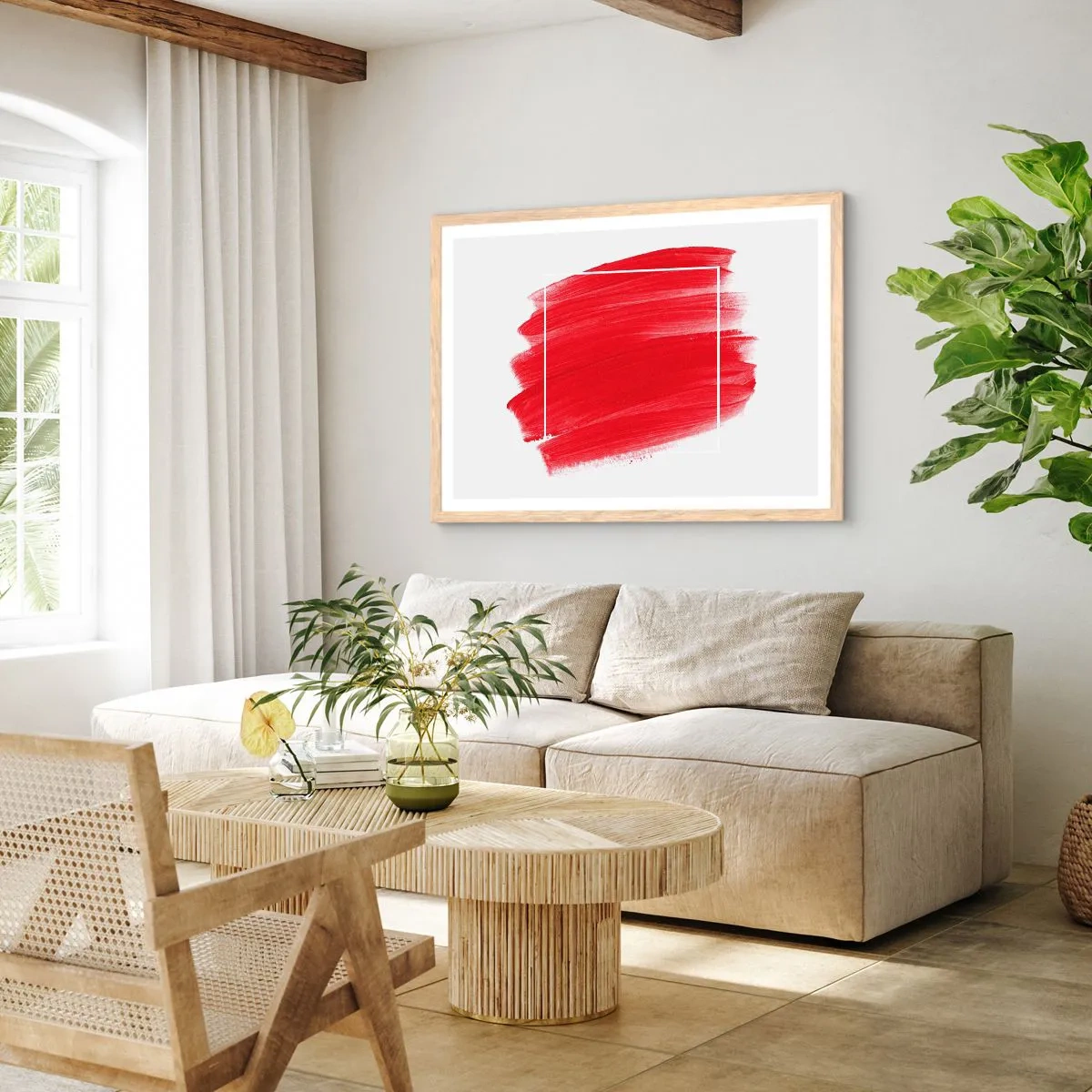 Poster in light oak frame - Without a Frame - 100x70 cm