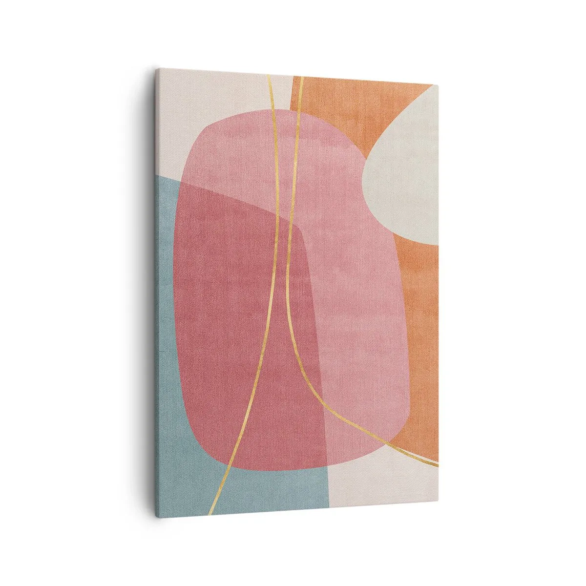 Canvas picture - Pastel Composition with a Golden Note - 50x70 cm