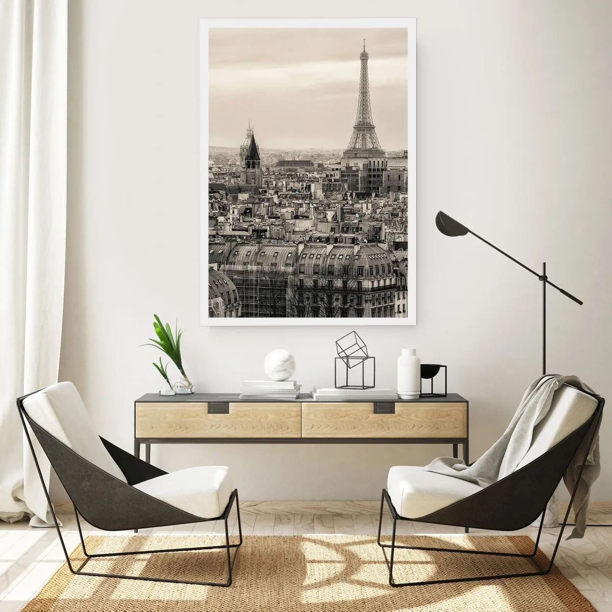 Poster - Over the Roofs of Paris - 70x100 cm