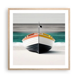 Poster in light oak frame - In Its Place - 60x60 cm