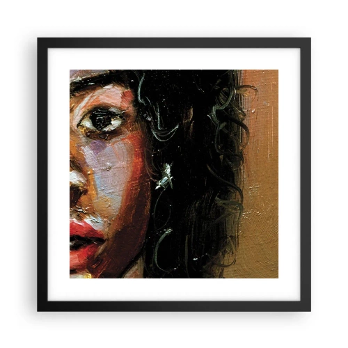 Poster in black frame - Black and Shine - 40x40 cm