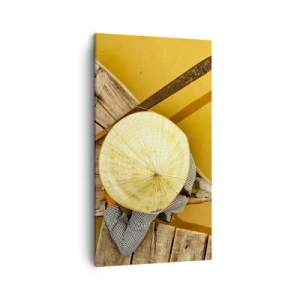 Canvas picture - Life on a Yellow River - 45x80 cm