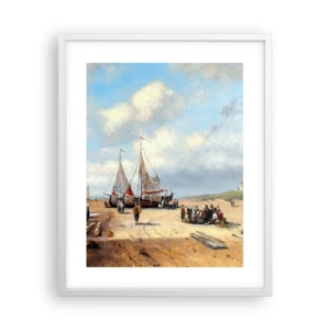 Poster in white frmae - After a Successful Catch - 40x50 cm