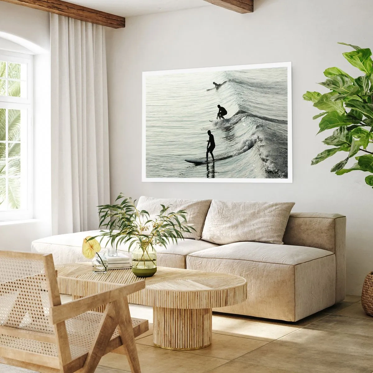 Poster - Meeting the Wave - 91x61 cm