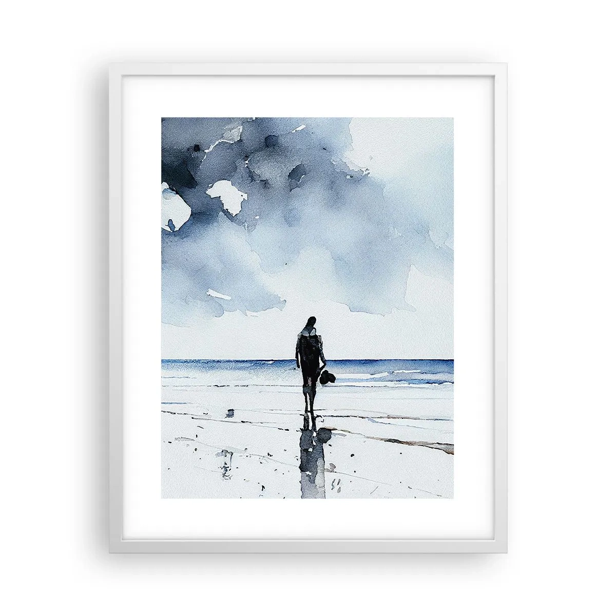 Poster in white frmae - Conversation with the Sea - 40x50 cm