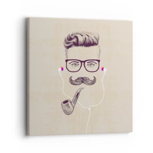 Canvas picture - A Real Man? - 30x30 cm