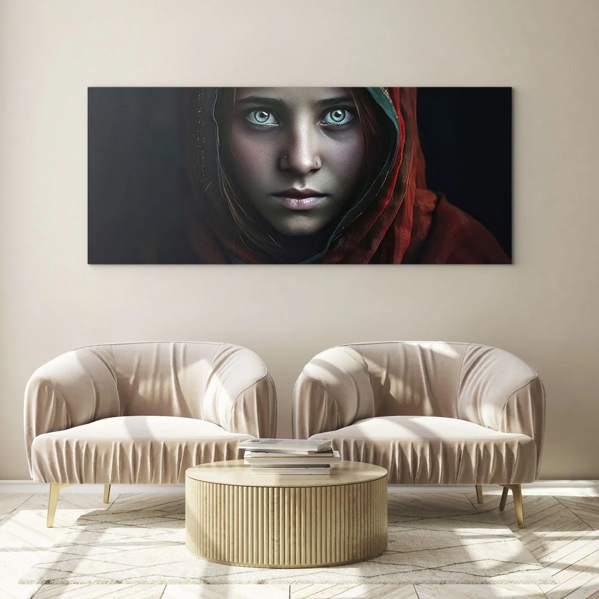 Glass picture - Eastern Princess - 100x40 cm