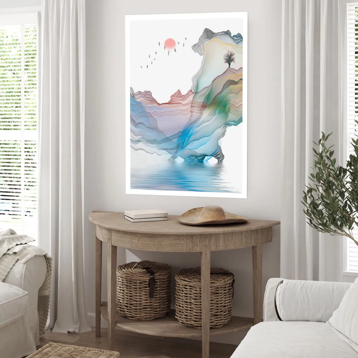 Poster - Towards Crystal Mountains - 30x40 cm