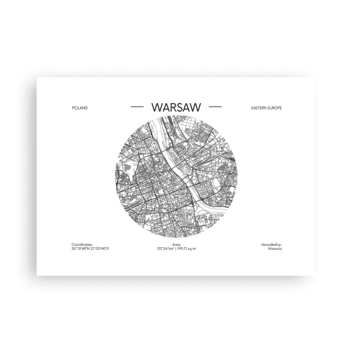 Poster - Anatomy of Warsaw - 70x50 cm