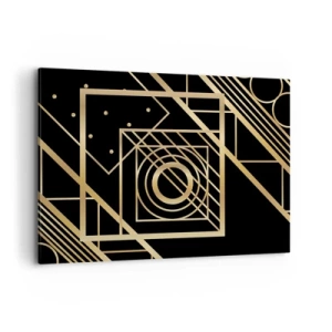 Canvas picture - Golden Geometry - 100x70 cm