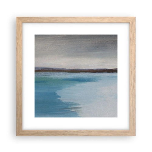 Poster in light oak frame - Horizontal Landscape - 30x30 cm
