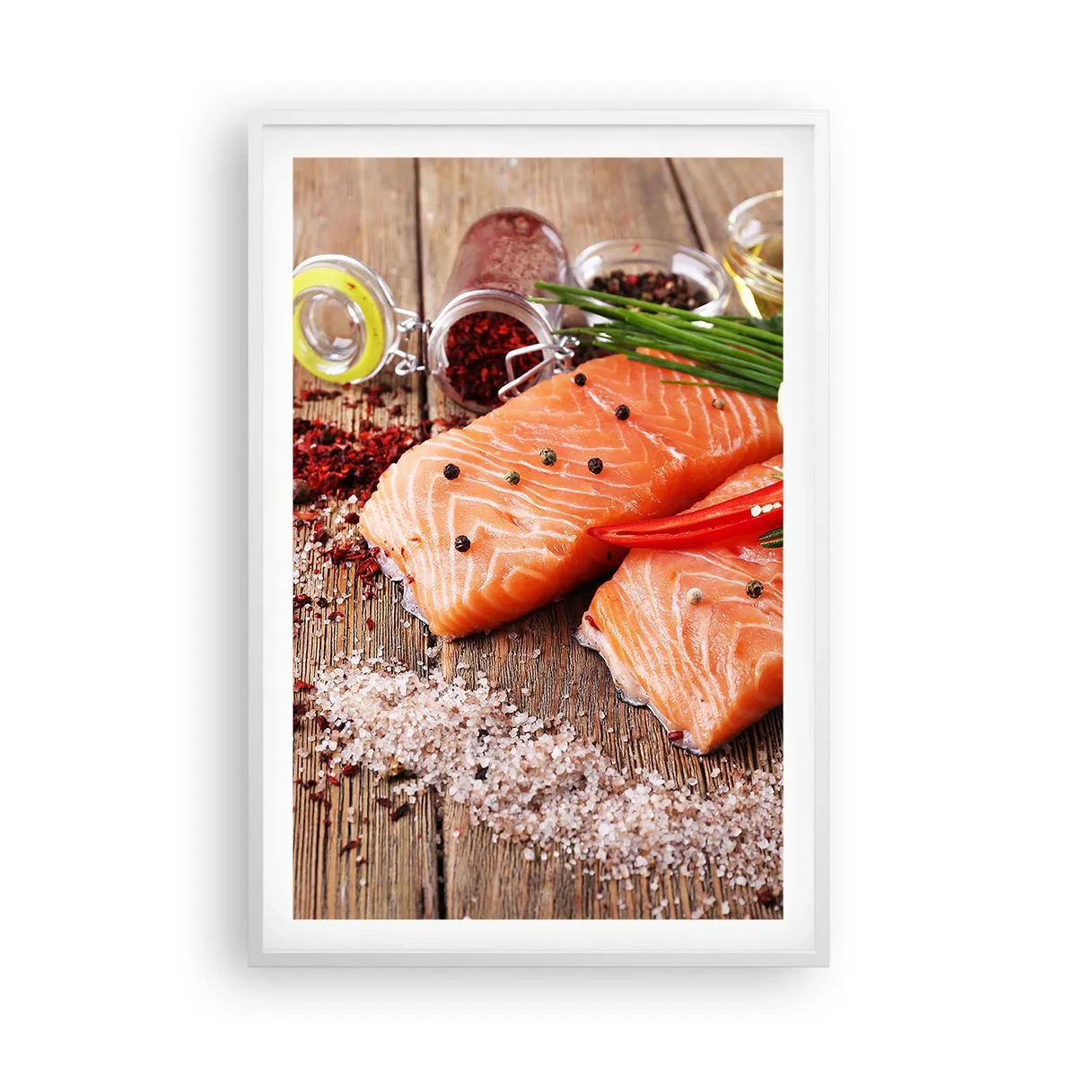 Poster in white frmae - Norwegian Adventure in the Kitchen - 61x91 cm