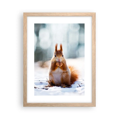 Poster in light oak frame - What Are You Looking at? - 30x40 cm
