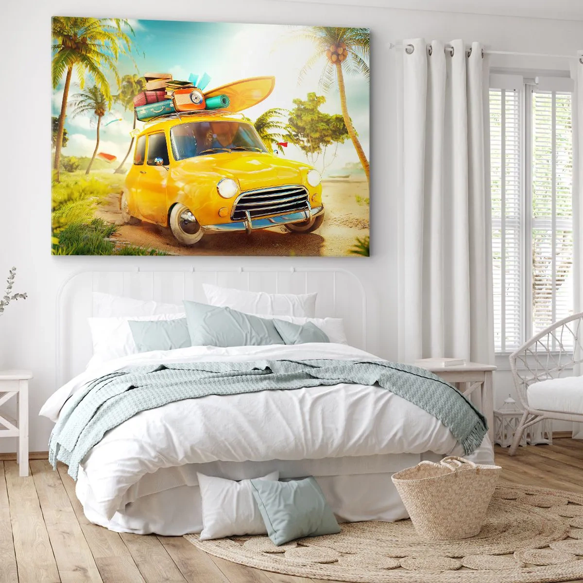Canvas picture - Happy Travels - 120x80 cm