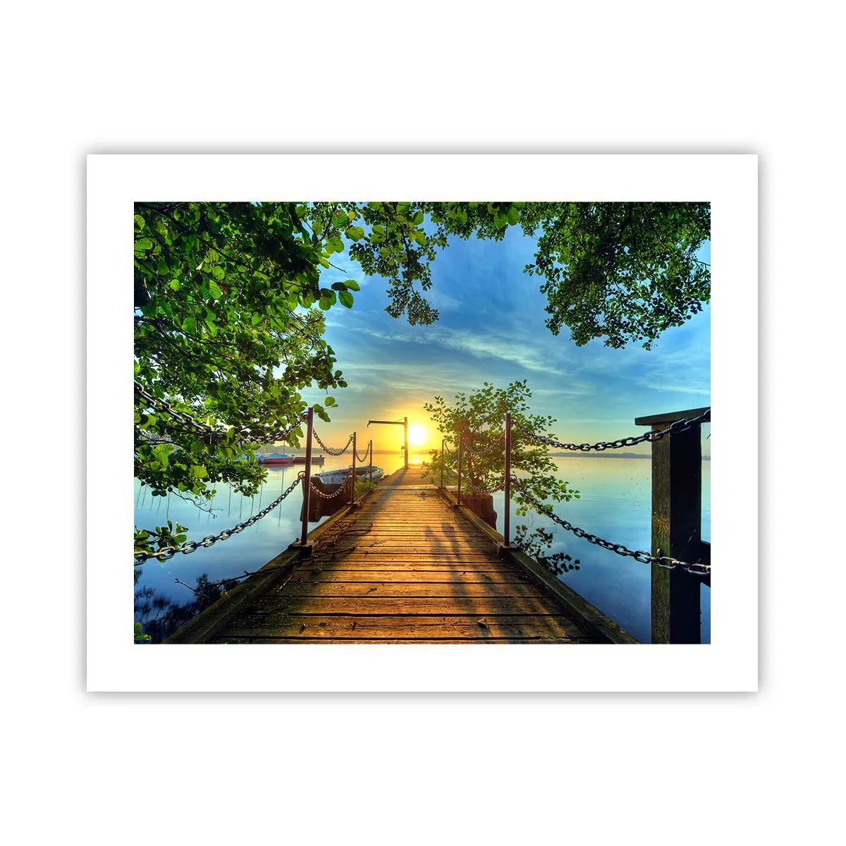 Poster - Sunset by the Water - 50x40 cm