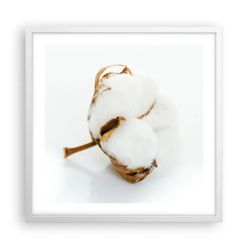 Poster in white frmae - Soft By Nature - 50x50 cm