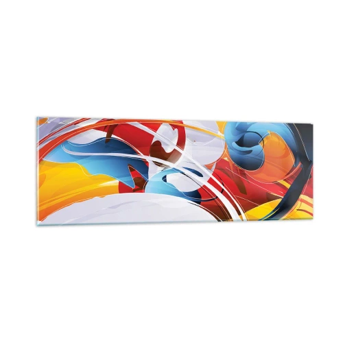 Glass picture - Dance of Elements - 90x30 cm