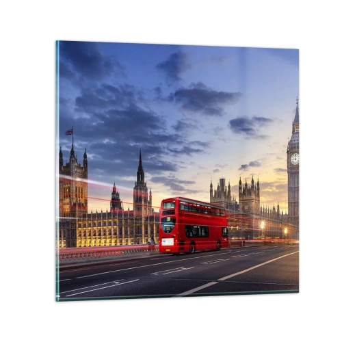 Glass picture - Characteristic Landmarks - 30x30 cm