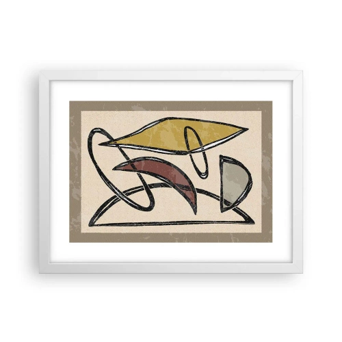 Poster in white frmae - Verticals and Horizontals - 40x30 cm