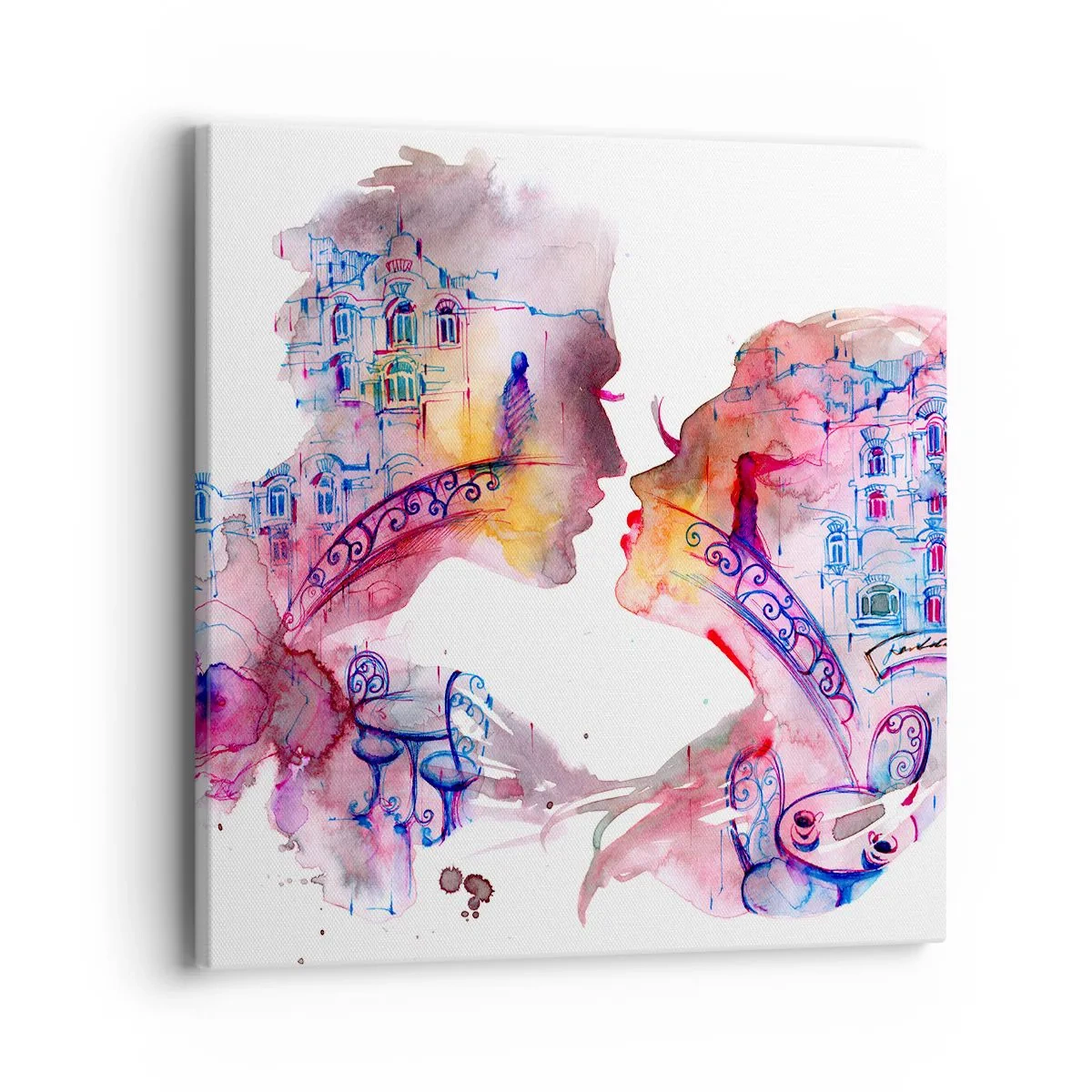 Canvas picture - Secret Bridge Of Sighs - 40x40 cm