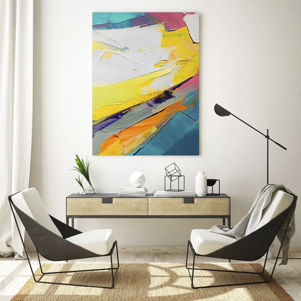 Glass picture - Anatomy of Light - 50x70 cm