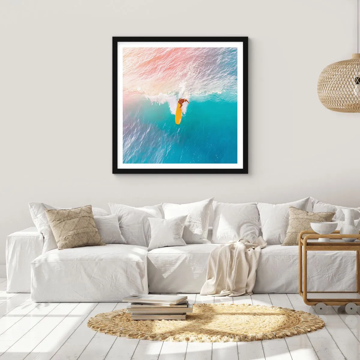 Poster in black frame - Ocean Rider - 50x50 cm