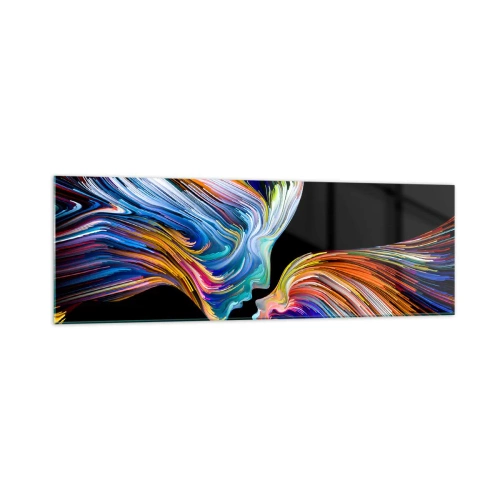 Glass picture - Fusion of Energy and Light - 160x50 cm