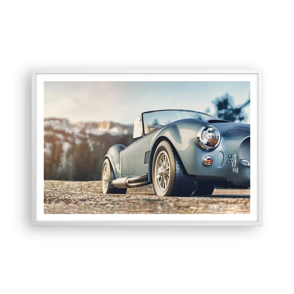 Poster in white frmae - Styel Is What Counts - 91x61 cm