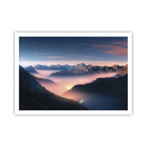 Poster - Light in the Valleys - 100x70 cm