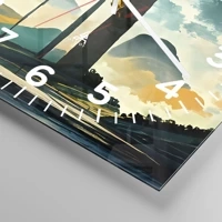 Clock face with numbers