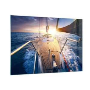 Glass picture - Running on Waves - 100x70 cm