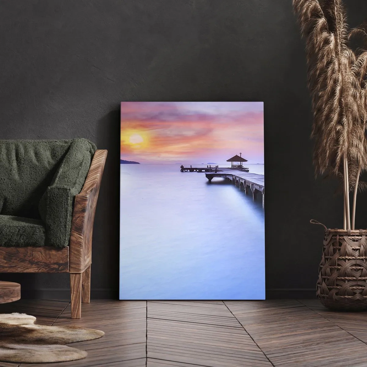 Canvas picture - Sea of Calm to the Horizon - 80x120 cm