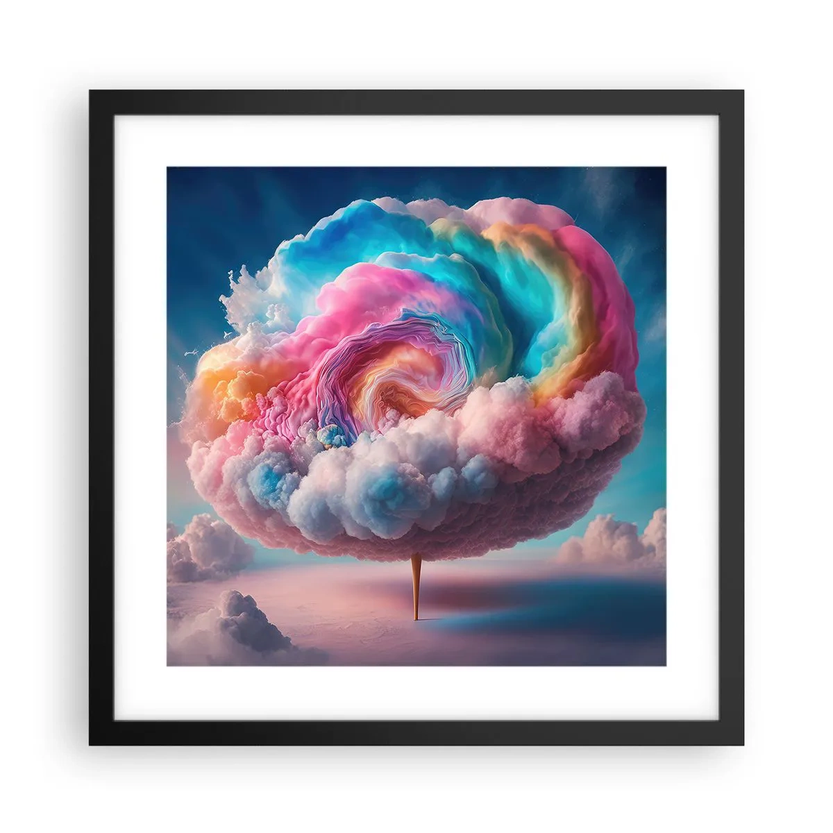 Poster in black frame - Dream of a Funfair - 40x40 cm