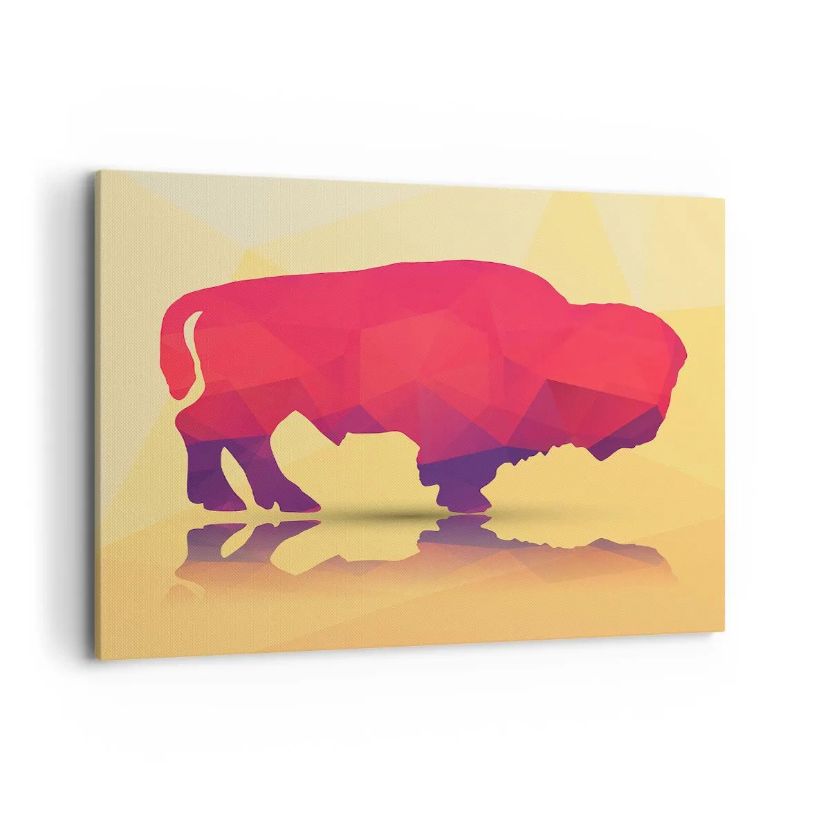 Canvas picture - Amarantine Power of a Bison - 120x80 cm