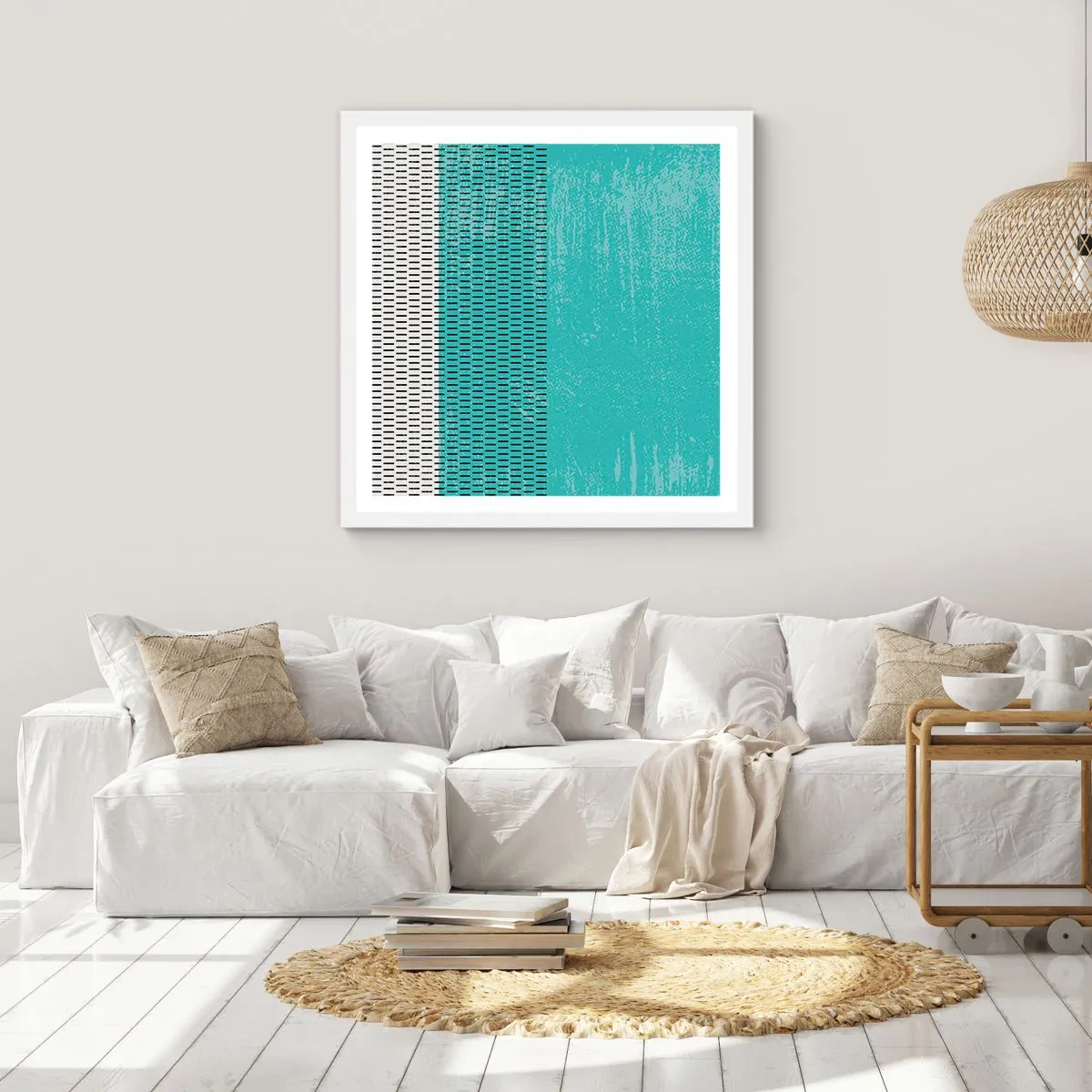 Poster in white frmae - Balanced Composition - 30x30 cm