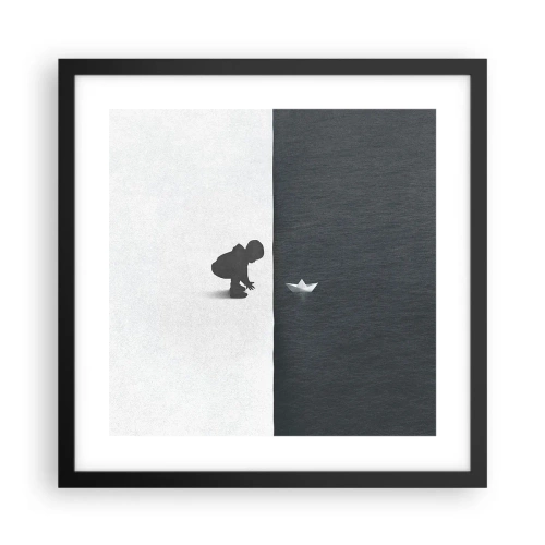 Poster in black frame - Big Voyage - 40x40 cm