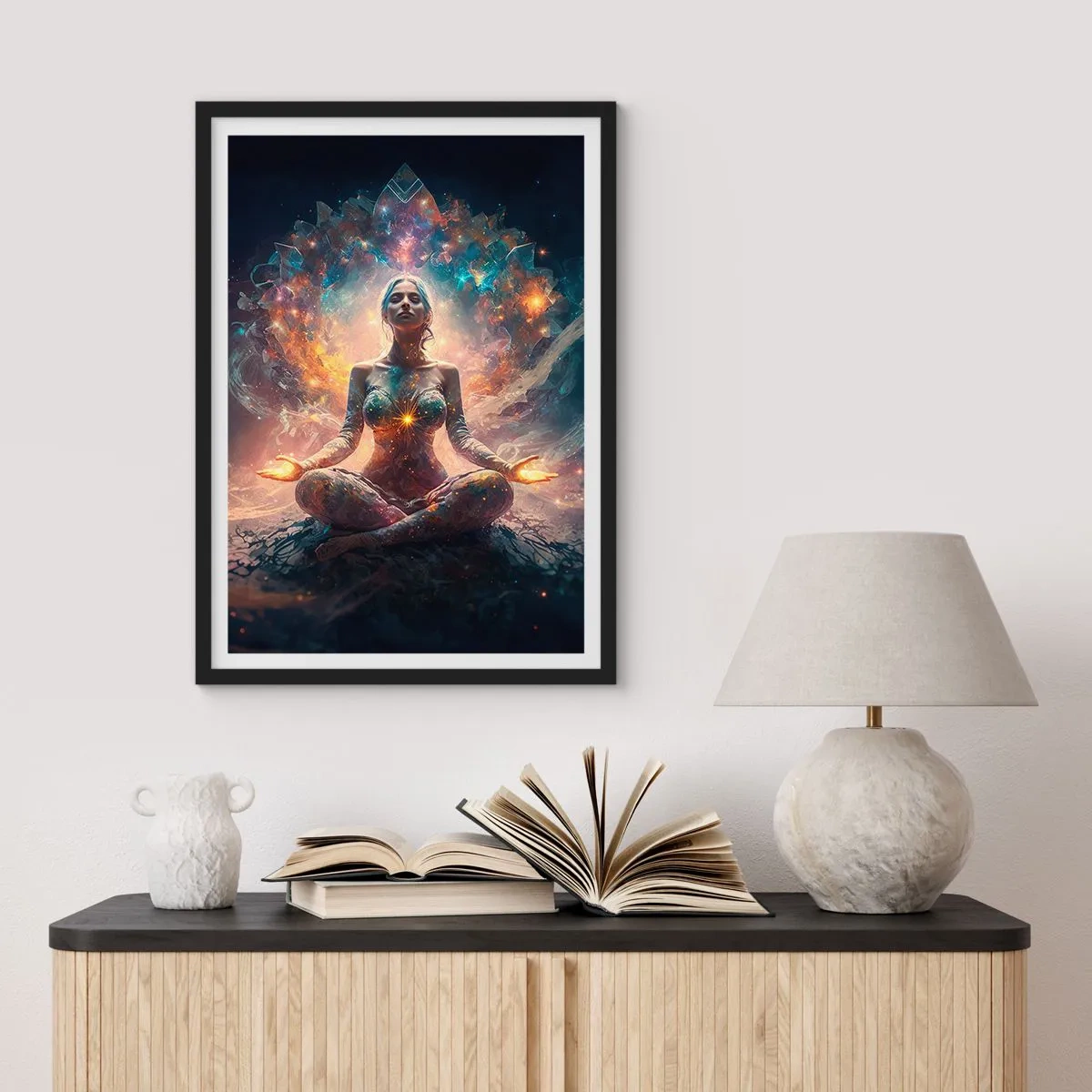 Poster in black frame - Good Energy Flow - 30x40 cm