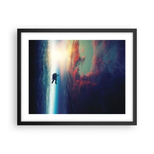 Poster in black frame - Confronting the Universe - 50x40 cm