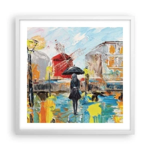 Poster in white frmae - Parisian Legends - 50x50 cm