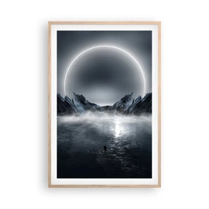 Poster in light oak frame - The End of a Story - 61x91 cm