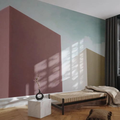 Photo Wallpaper Standard Eco - Geometry of a Sunny summer - Buildings, Architecture, Three-dimensional - 500x350 cm