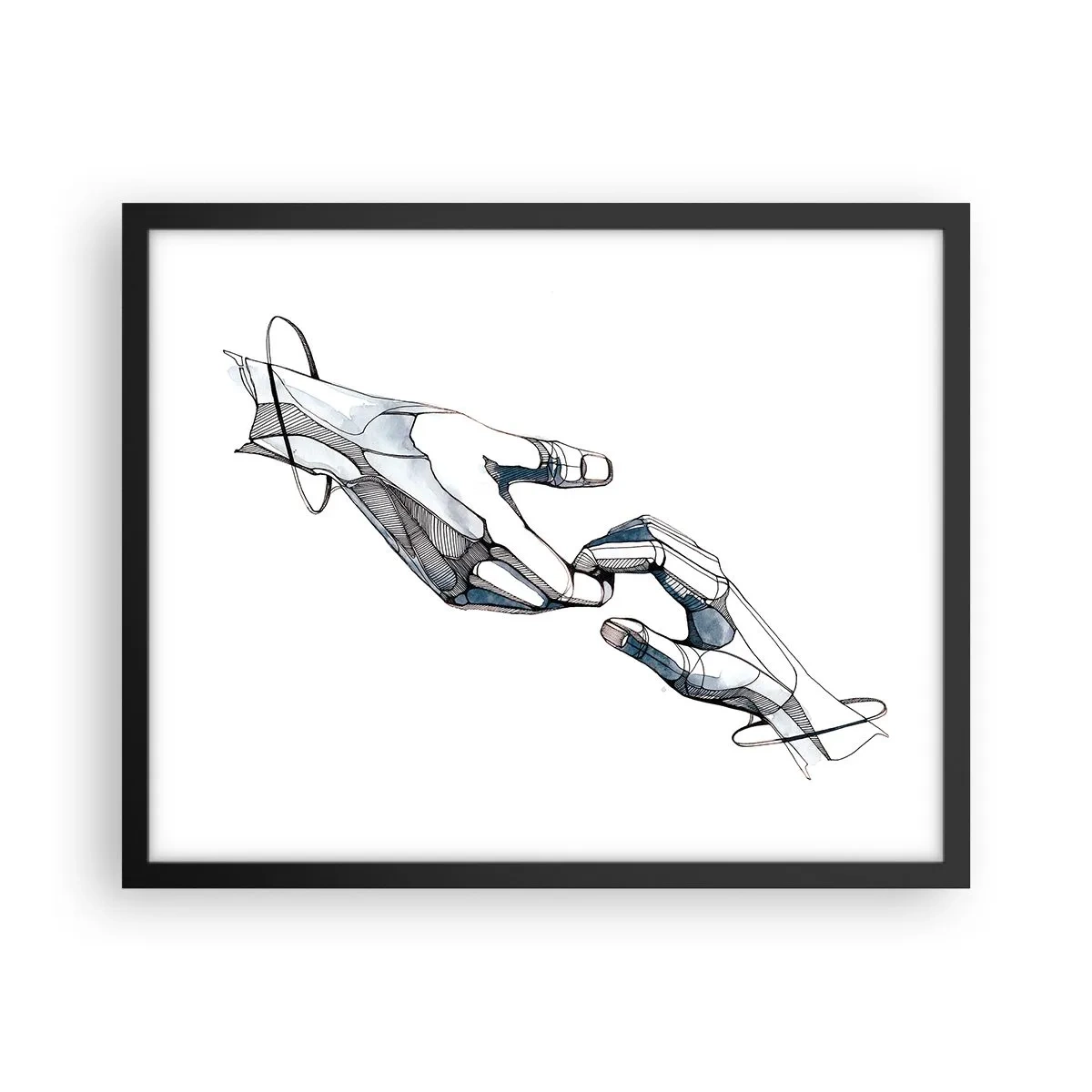 Poster in black frame - Good Gesture - 50x40 cm