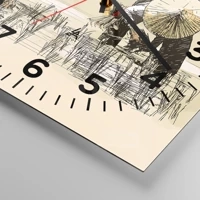 Clock face with numbers