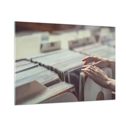 Glass picture - In Search of Good Vibes - 100x70 cm