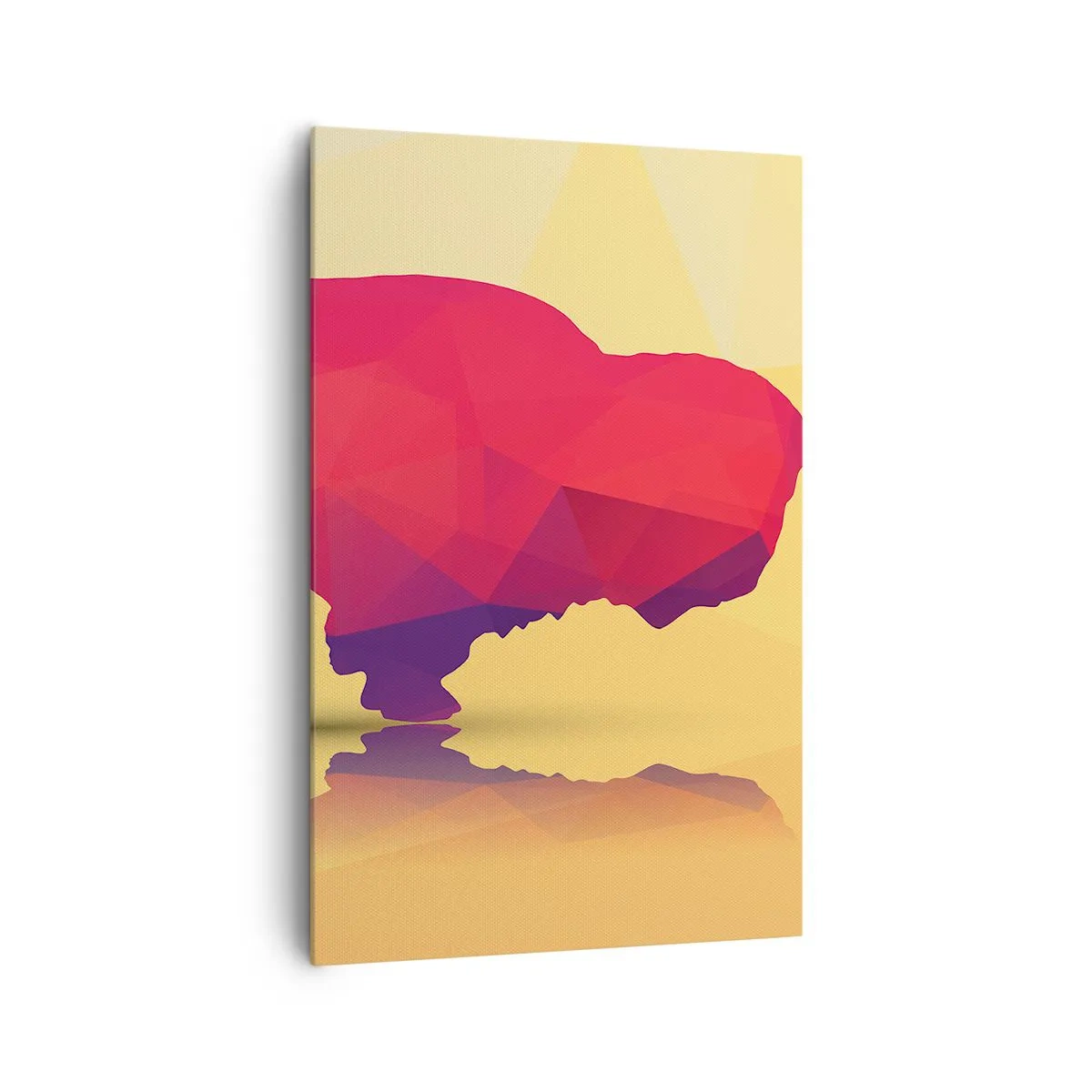 Canvas picture - Amarantine Power of a Bison - 80x120 cm