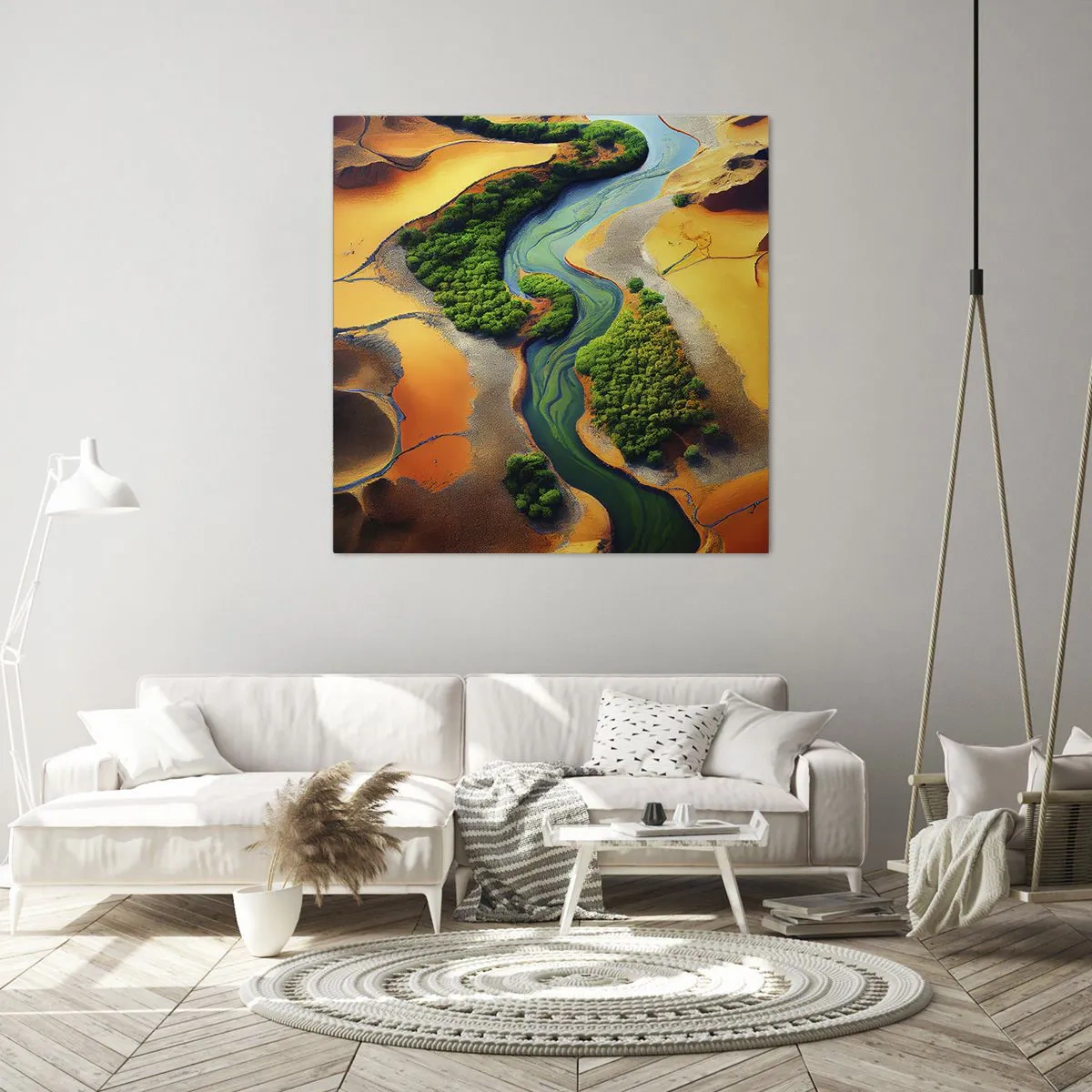 Canvas picture - Life-giving River - 60x60 cm