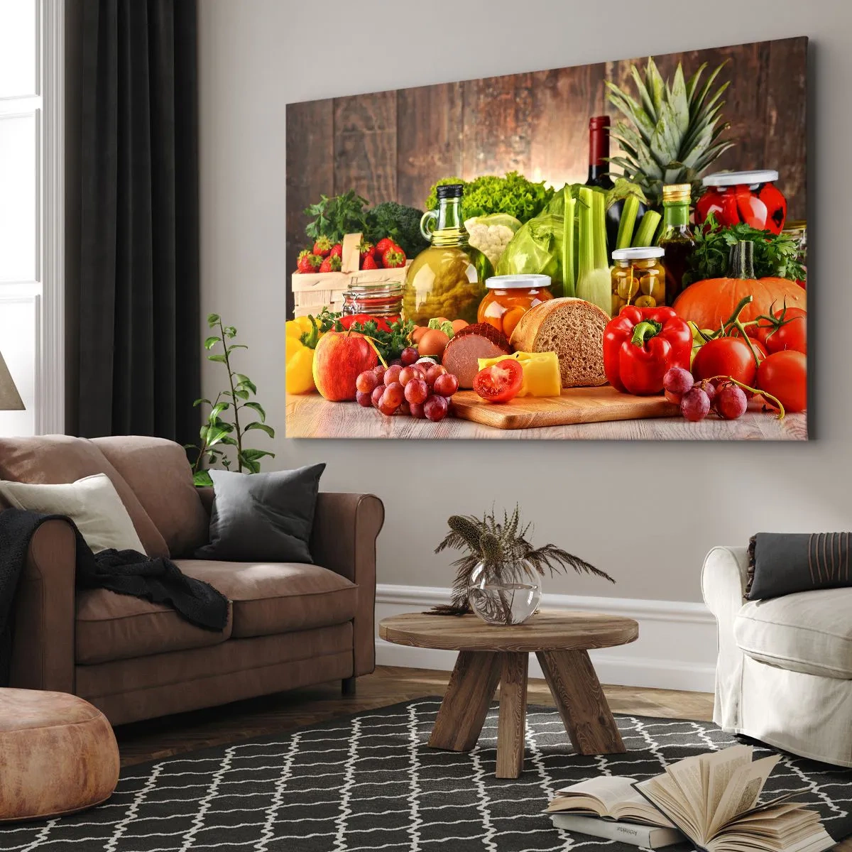 Canvas picture - Smoked, Baked, Marinated - 120x80 cm