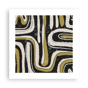 Poster - Compositions: Tracks and Alleys - 40x40 cm